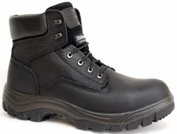 Work Zone WZS651-BL Men's, Black, Steel Toe, EH, Insulated, 6 Inch Boot
