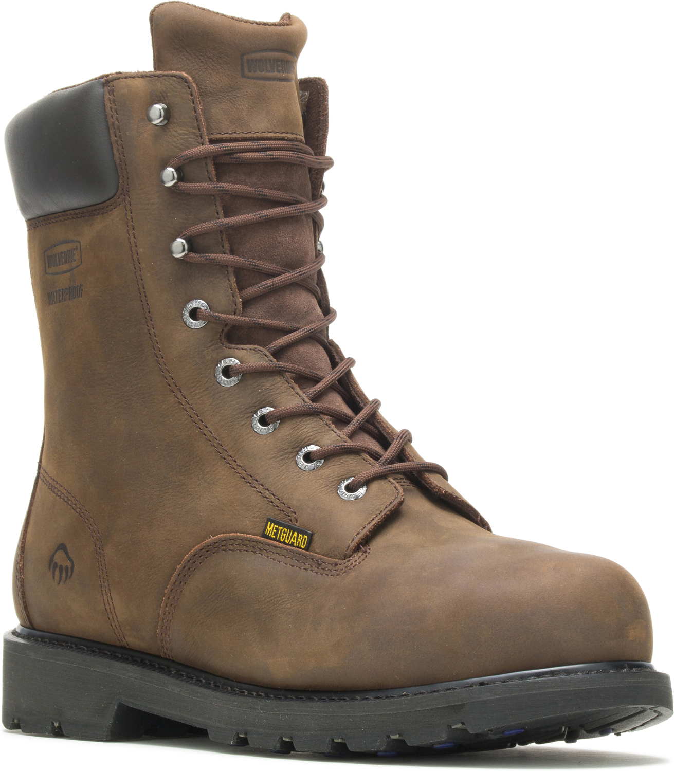 BROWN COLOR Details about   WOLVERINE MEN'S CLINT WATERPROOF STEEL TOE WORK BOOT SIZE 13M 8 